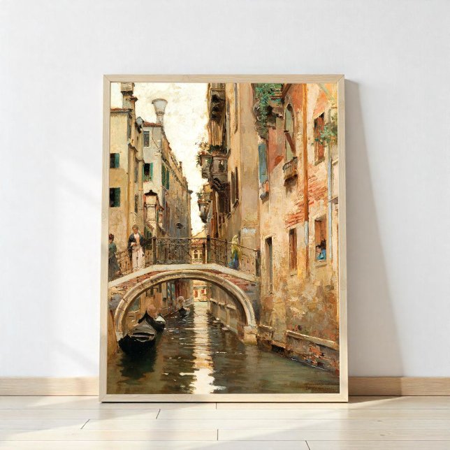 Poster Un canal à Venise (Créateur téléchargé)