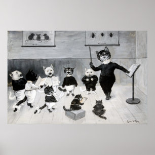 Poster Un chant du Nouvel An, Louis Wain