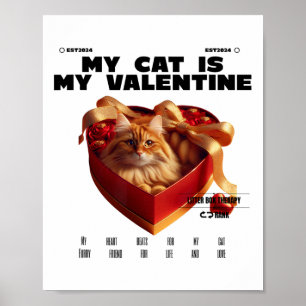 Poster Un Chat Dans La Thérapie Box Joyeux Saint Valentin
