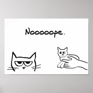 Poster Un chat en colère ressemblerait-il à un chaton ? -