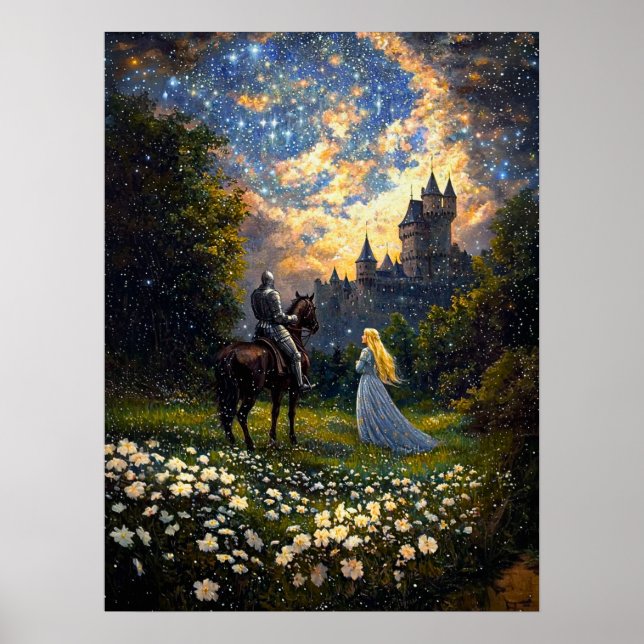 Poster Un chevalier et sa princesse rencontre secrète (Devant)