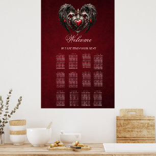 Poster Un coeur gothique étonnant