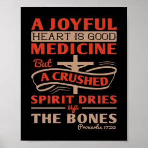 Poster Un Coeur Joyeux Est Une Bonne Médecine