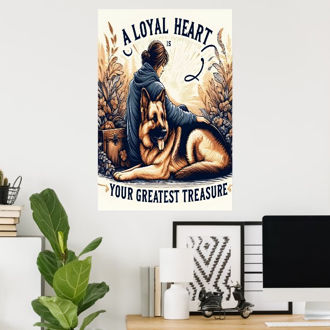 Poster Un coeur loyal et un ami fidèle (Bureau à domicile)