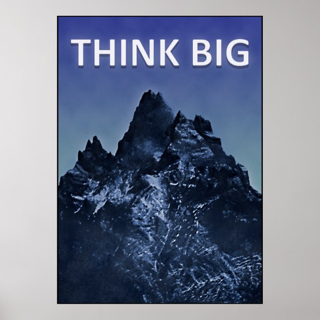 Poster Un concept de pensée inspirante (Devant)