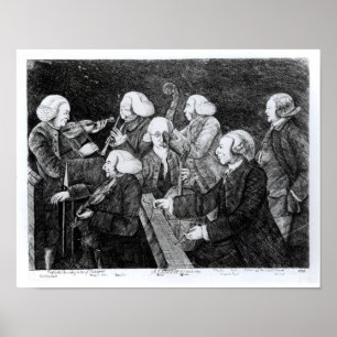 Poster Un concert à Cambridge, 1770