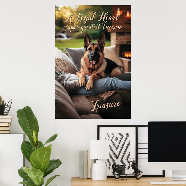 Poster Un confort de coeur loyal (Bureau à domicile)