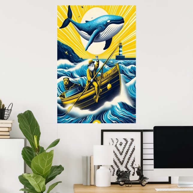 Poster Un conte de pêcheurs (Bureau à domicile)