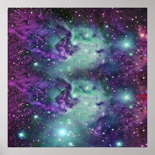 Poster Un Cool branché Sparkly New Nebula Design (Devant)