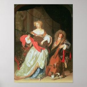 Poster Un couple faisant la musique