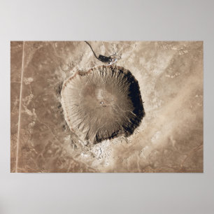 Poster Un cratère à impact météorologique