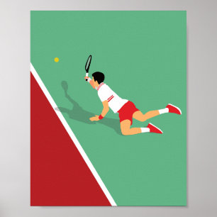 Poster Un Des Plus Grands Joueurs De Tennis De Tous Les T