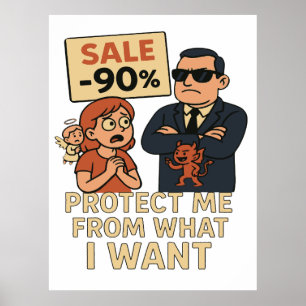 Poster Un dessin humoristique
