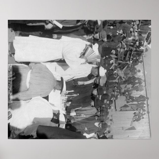 Poster Un deuil chinois en service funèbre pour "High Lee (Devant)