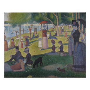 Poster Un dimanche à La Grande Jatte, Georges Seurat 1884