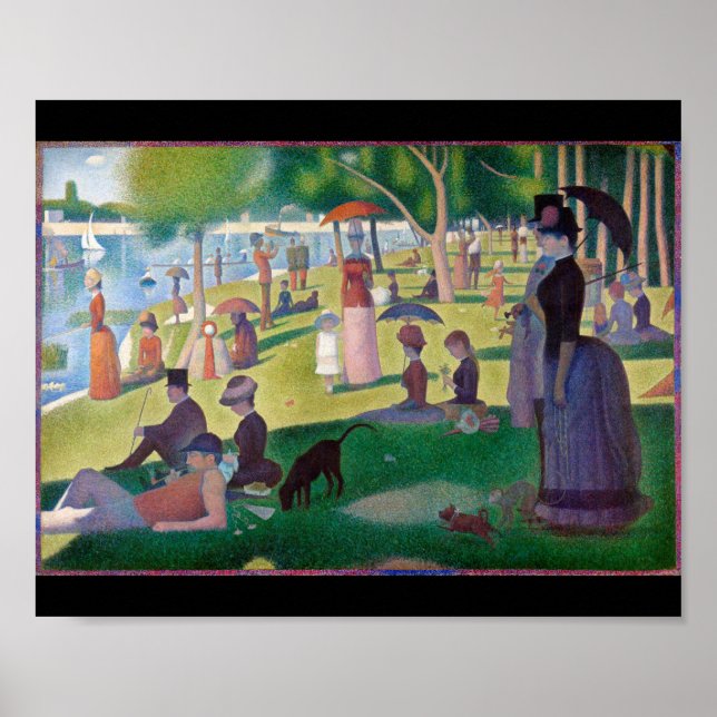 Poster Un dimanche après-midi à La Grande Jatte, Seurat (Devant)