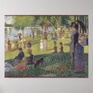 Poster Un dimanche après-midi à l'île de la Grande Jatte