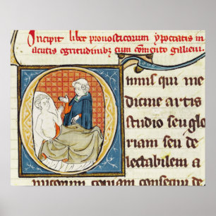 Poster Un docteur Diagnosing un patient