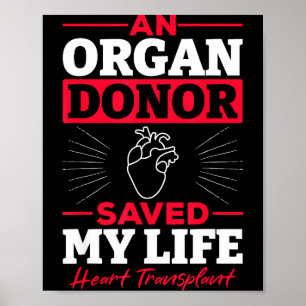 Poster Un donneur d'organe m'a sauvé la vie Transplantati