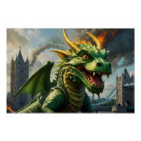 Un dragon gallois vert terrorisait Londres
