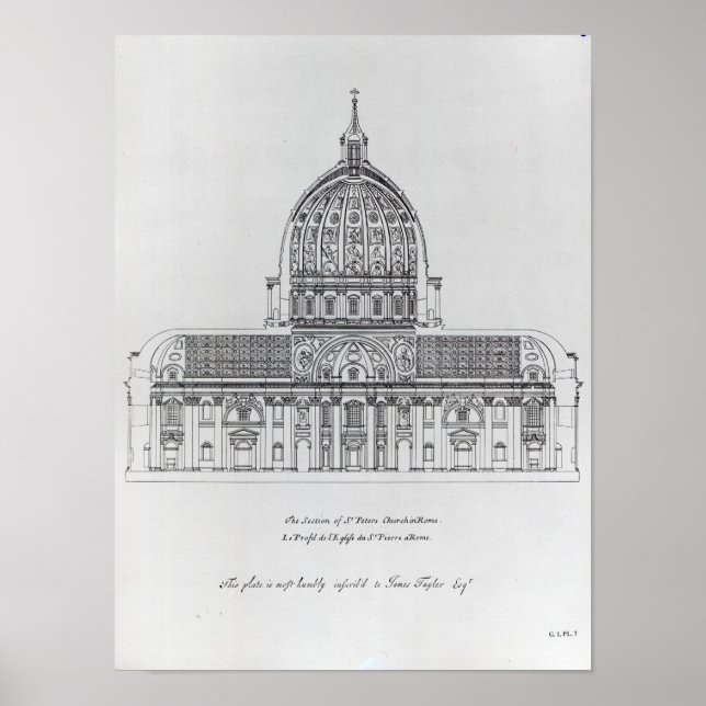 Poster Un échantillon de Saint-Pierre, Rome (Devant)