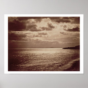 Poster Un effet du soleil, Normandie c.1857 (photo sépia