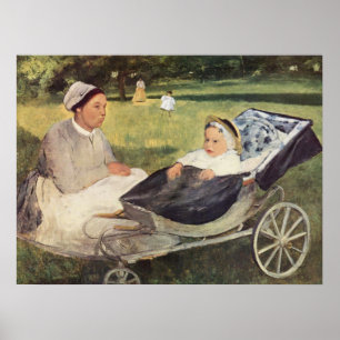 Poster Un enfant avec des gouvernements - Edgar Degas - c