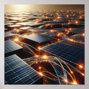 Poster Un ensemble de composants électroniques