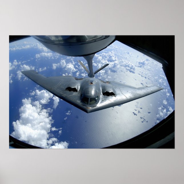 Poster Un Esprit B-2 se met en position pour le ravitaill (Devant)