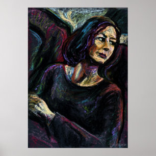 Poster Un étranger absolu - un pastel à l'huile peint