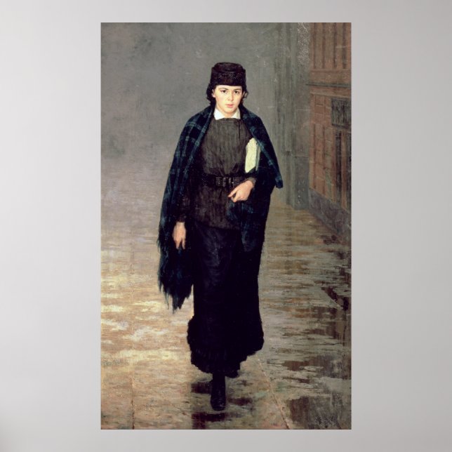 Poster Un étudiant, 1883 (Devant)