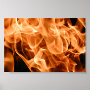 Poster Un feu flamboyant en pleine croissance