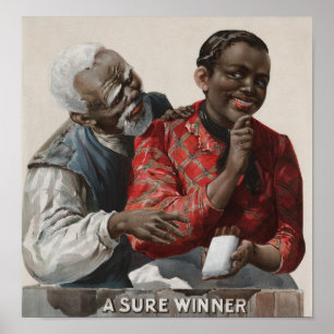 Poster Un gagnant sûr - Annonce Vintage sur le cigare - 1