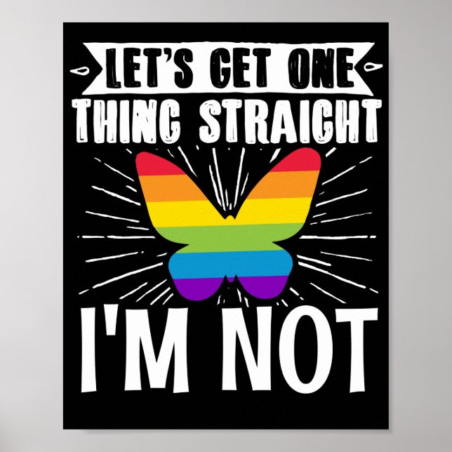 Poster Un Gay pride lesbien LGBT Obtient Une Chose (Devant)