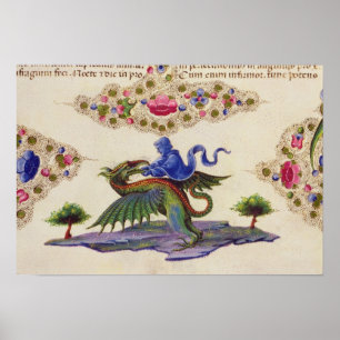 Poster Un géant et un monstre ailé