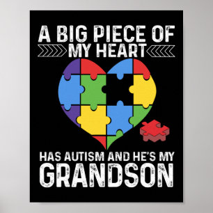 Poster Un gros morceau Mon coeur a l'autisme et il est My