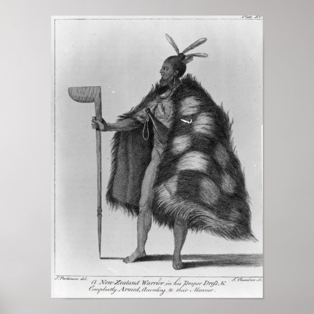 Poster Un guerrier néo-zélandais (Devant)