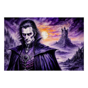 Poster Un guerrier vampire dans la ville en ruine