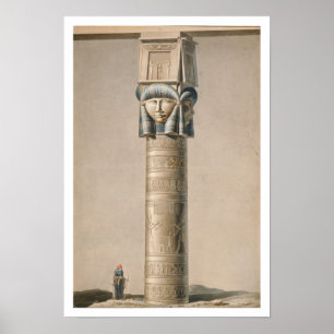 Poster Un Hathor a dirigé le pilier chez Dendarah,
