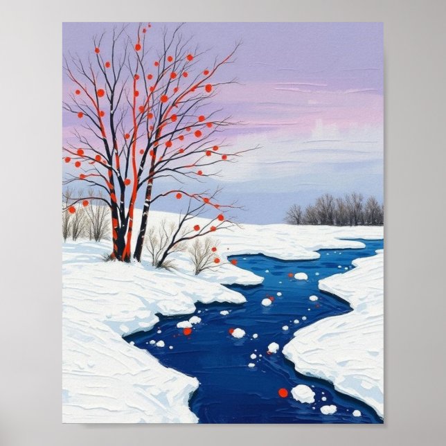 Poster Un hiver tranquille (Devant)