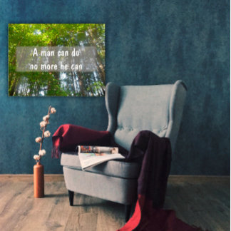 Poster Un homme ne peut pas faire plus il peut Inspiratio