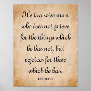 Poster Un Homme Sage Se Réjouit... Devis inspirant