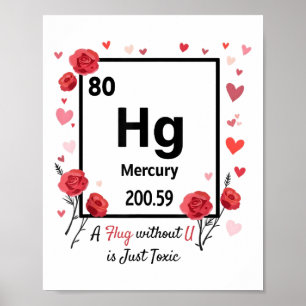 Poster Un Hug Sans U Est Juste Toxique Valentines Day Che