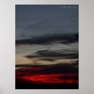 Poster Un incendie en dessous