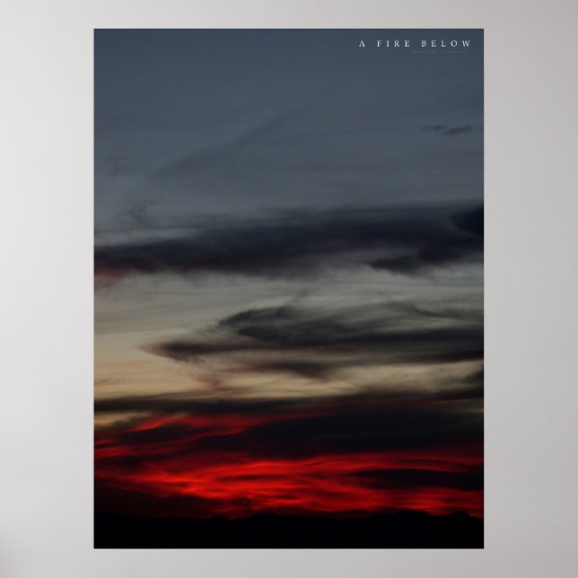 Poster Un incendie en dessous (Devant)