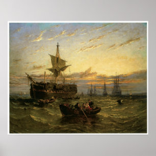 Poster Un Indianman est démantelé dans l'estuaire de la