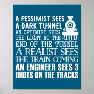 Poster Un ingénieur de train et 3 idiots blague drôle