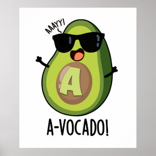 Poster Un jeu d'Avocado amusant à vocado
