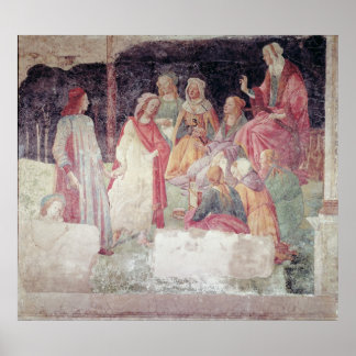 Poster Un jeune homme accueilli par sept arts libéraux