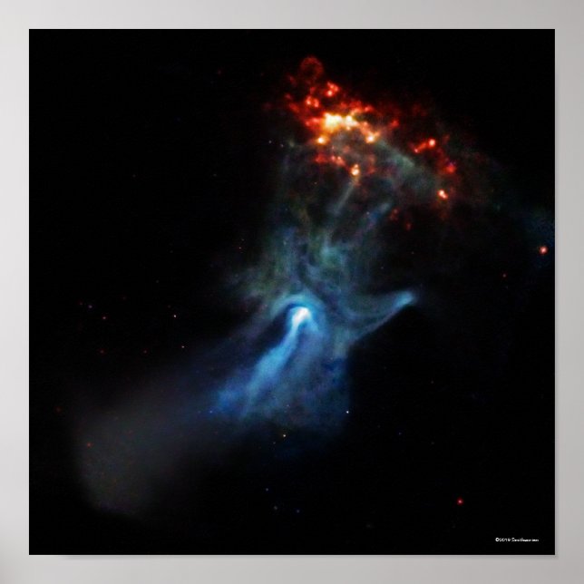 Poster Un Jeune Pulsar Montre Sa Main (Devant)